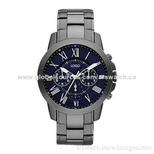 Stainless Steel Sports Style Multifunction Watch in Japan, 5ATM Waterproof